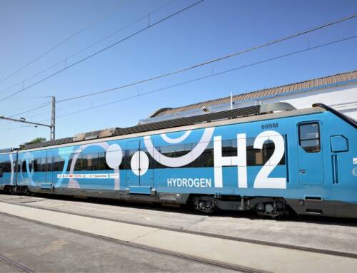 Arrancan las pruebas del tren demostrador de hidrógeno en la planta de CAF de Zaragoza